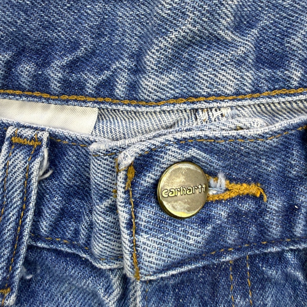 Carhartt B17-DST Jeans Mens 34x32 Blue Relaxed Fit‎ Workwear - Picture 5 of 5